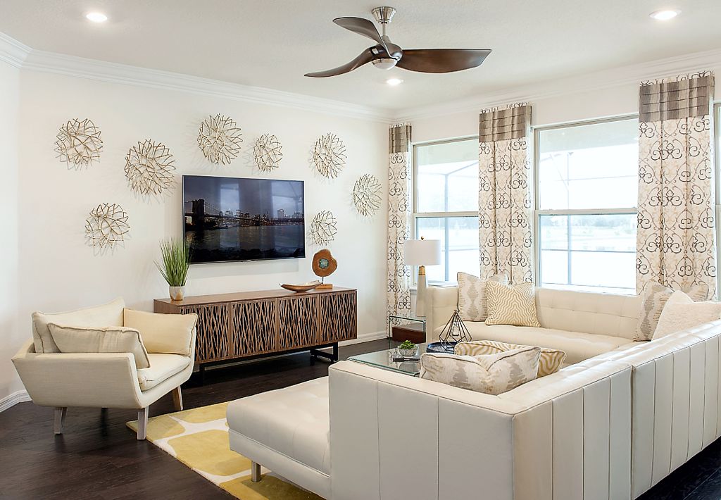 A beautiful cabinet is a great substitute for built-ins. TV wall ideas can come from anywhere. 